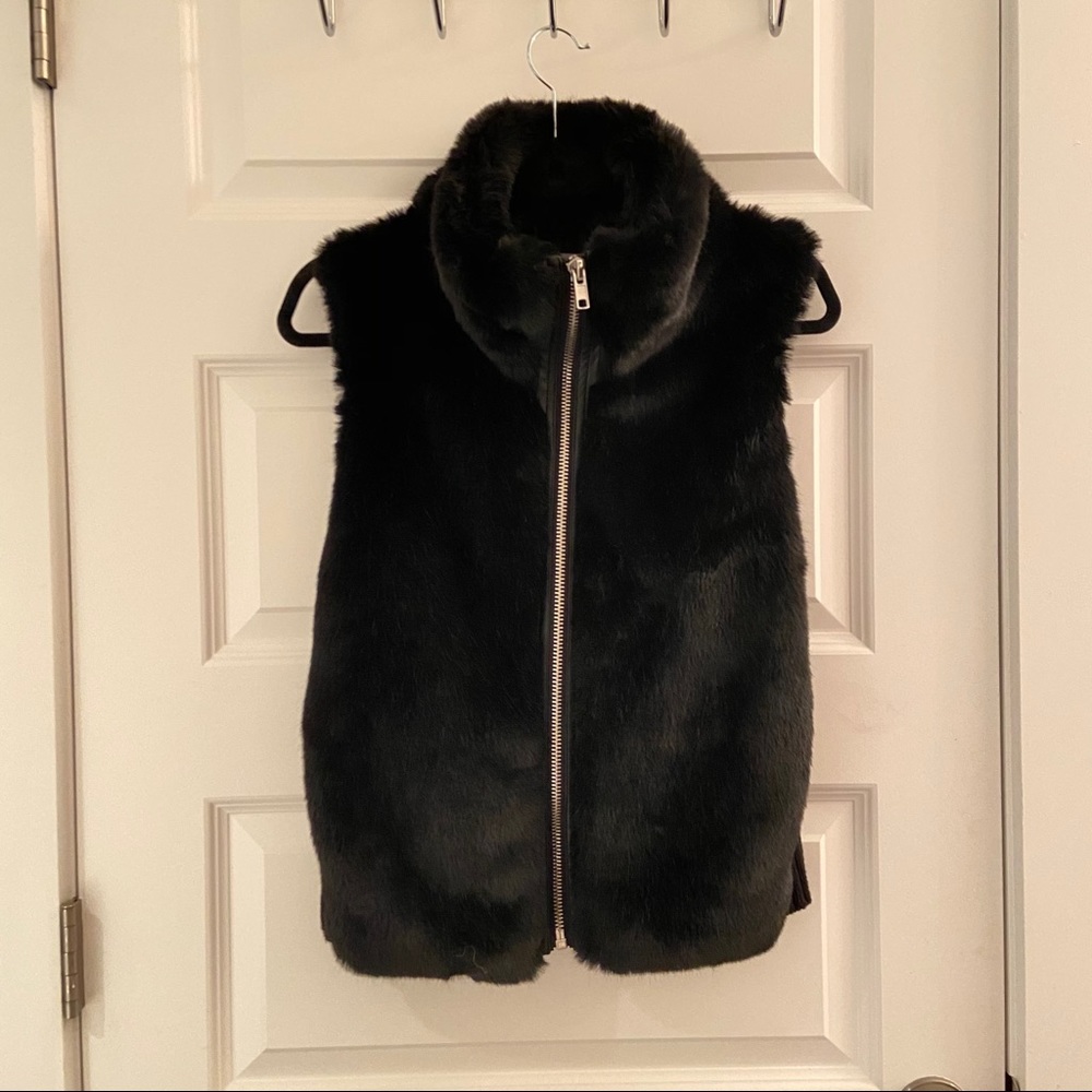 Bagatelle zip up fur vest